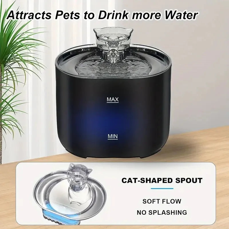 🐶🐱 Smart Pet Water Fountain – 💧 2.2L Large Capacity  🔇 Silent Circulation | Automatic Dispenser