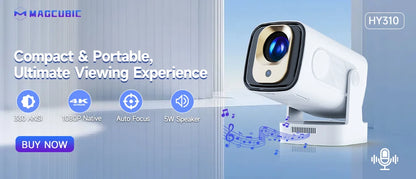 Magcubic Android 11 Projector 🔥 | 1280×720P, 4K Decode, Dual WiFi, 290ANSI, BT 5.0