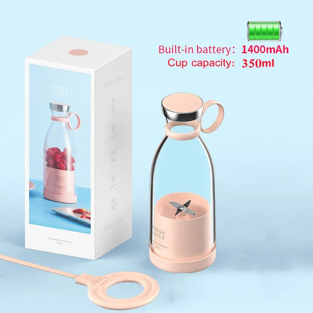 Portable USB Electric Juicer 🍹 | Mini Blender for Smoothies & Shakes