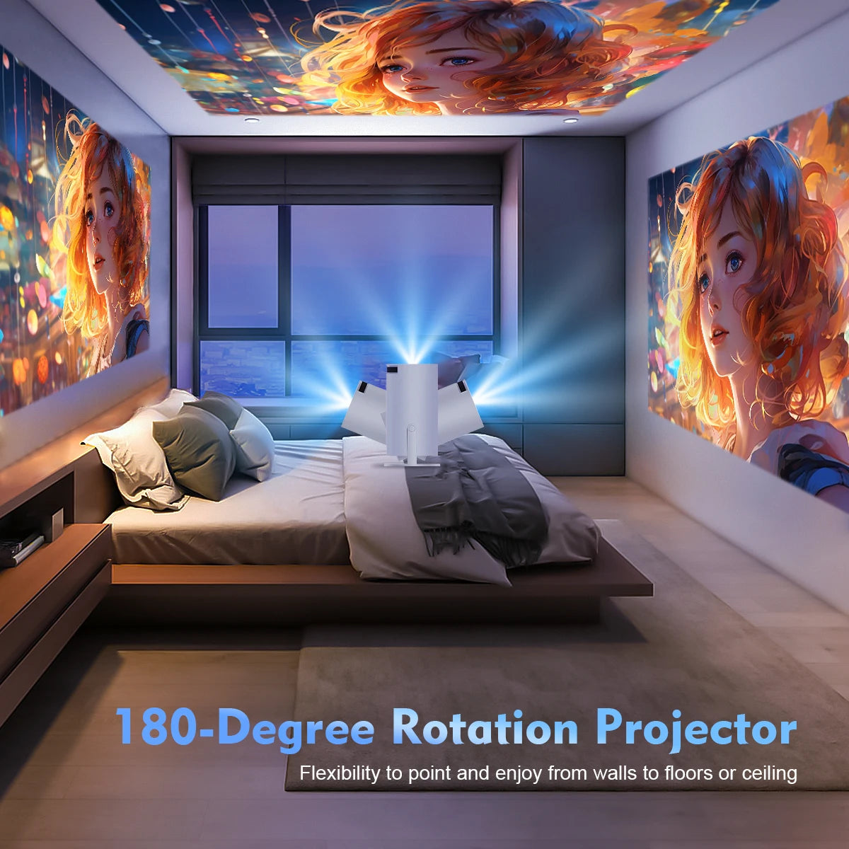 Magcubic Android 11 Projector 🔥 | 1280×720P, 4K Decode, Dual WiFi, 290ANSI, BT 5.0