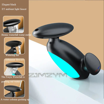✨🚿 4-Mode LED Pull-Out Basin Faucet