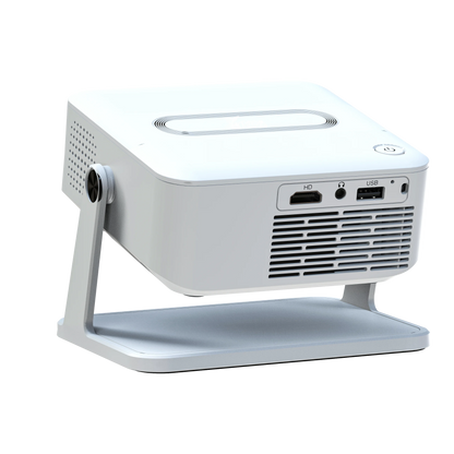🌟 HD Smart Projector with Holder | Android Wireless Mini Projector for Home & Outdoor Use