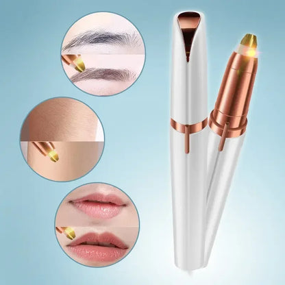 💖 Mini Electric Eyebrow Trimmer | Painless USB Hair Removal Shaper for Women