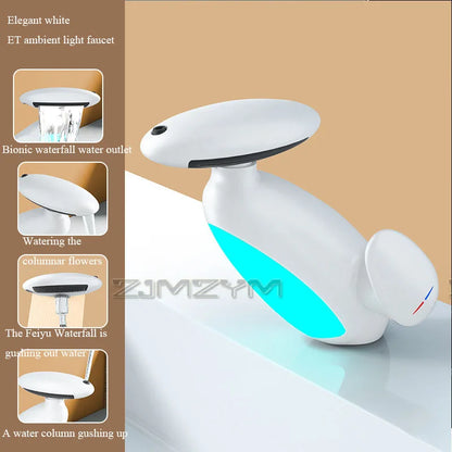 ✨🚿 4-Mode LED Pull-Out Basin Faucet