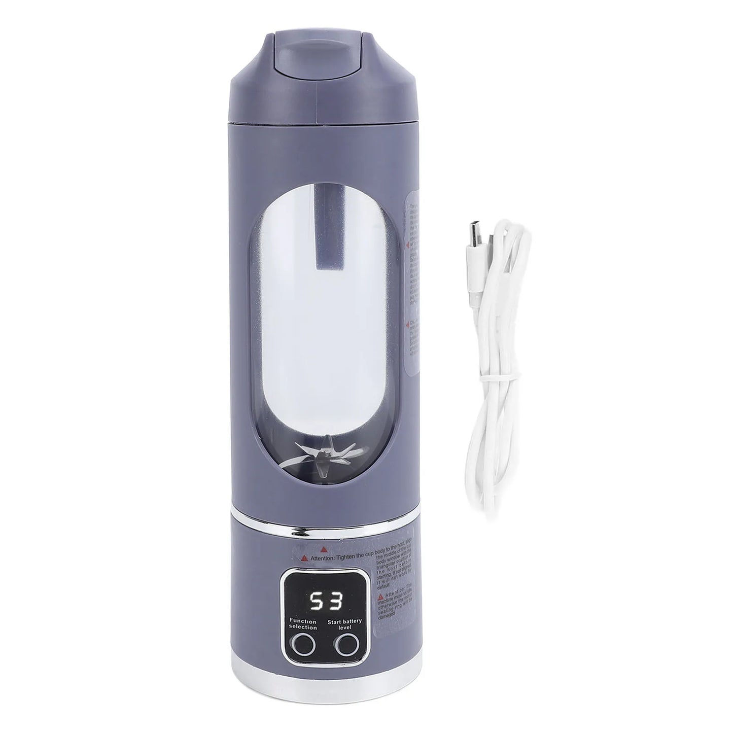 ⚡🥤 Portable USB Blender 450ML | Fresh Smoothies Anywhere