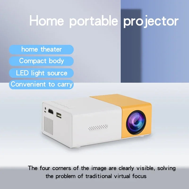 YG300 Pro Mini HD Projector 🎥 | Portable LED Home & Outdoor Cinema