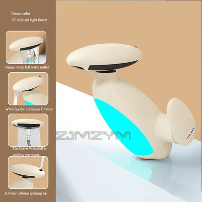 ✨🚿 4-Mode LED Pull-Out Basin Faucet
