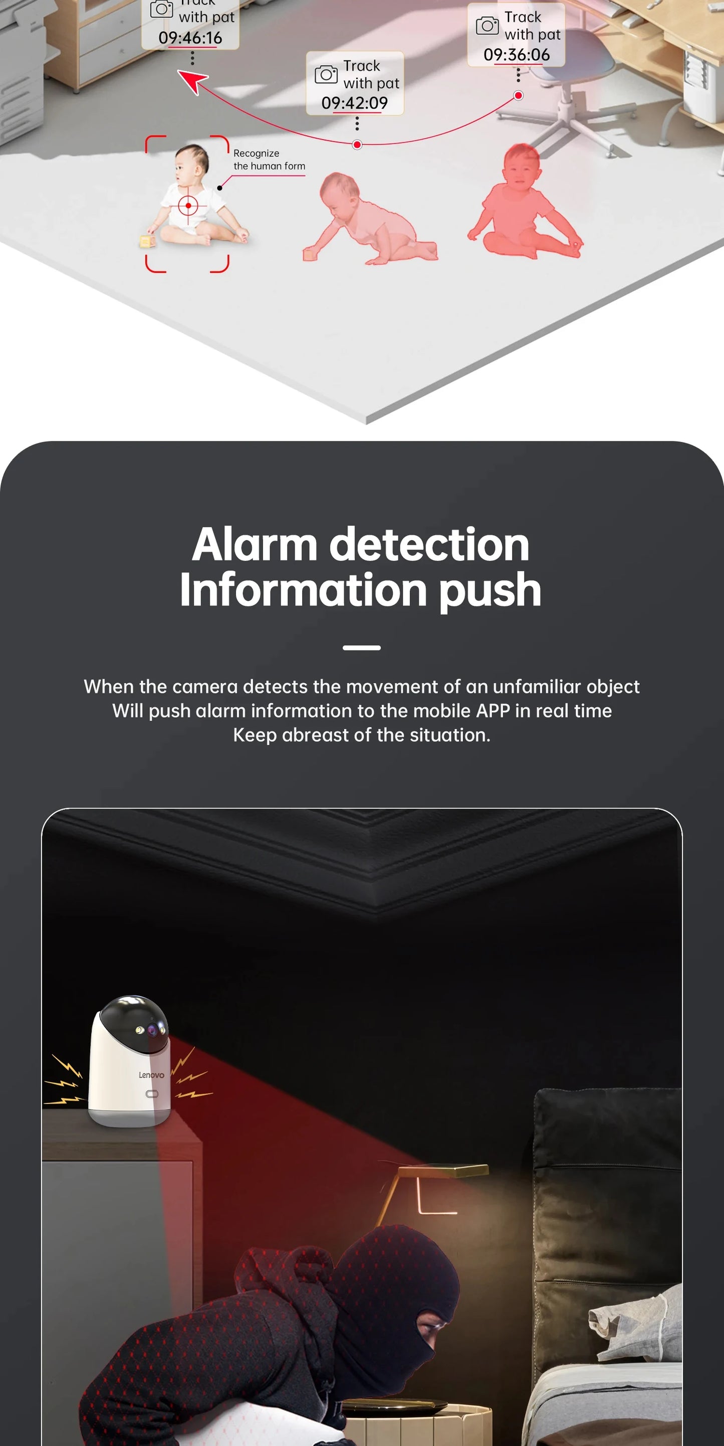 📡 Lenovo Smart 3MP PTZ WiFi Camera 🎥 Indoor CCTV | Motion Alerts, 5G, Night Vision
