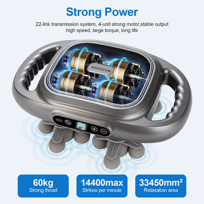 💪 22-Head Fascia Massage Gun | Deep Tissue Massager for Pain Relief ⚡