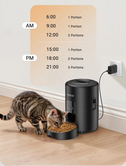 🐶🐱 ROJECO Smart Pet Feeder – 📱 Wi-Fi Remote | 🍽️ Automatic Dog & Cat Dispenser