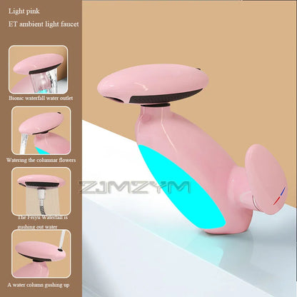 ✨🚿 4-Mode LED Pull-Out Basin Faucet