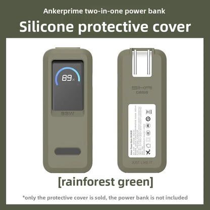 "Silicone Protective Case for Anker Prime 9600mAh 65W 🔋🛡️