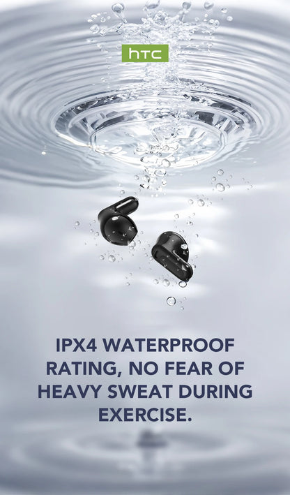 HTC NE20 TWS Earphones 🎧 Wireless Sports Earbuds with Mic 🔋