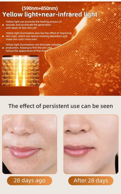 "LED Photon Therapy Infrared Mask – Skin Rejuvenation & Brightening Device ✨"