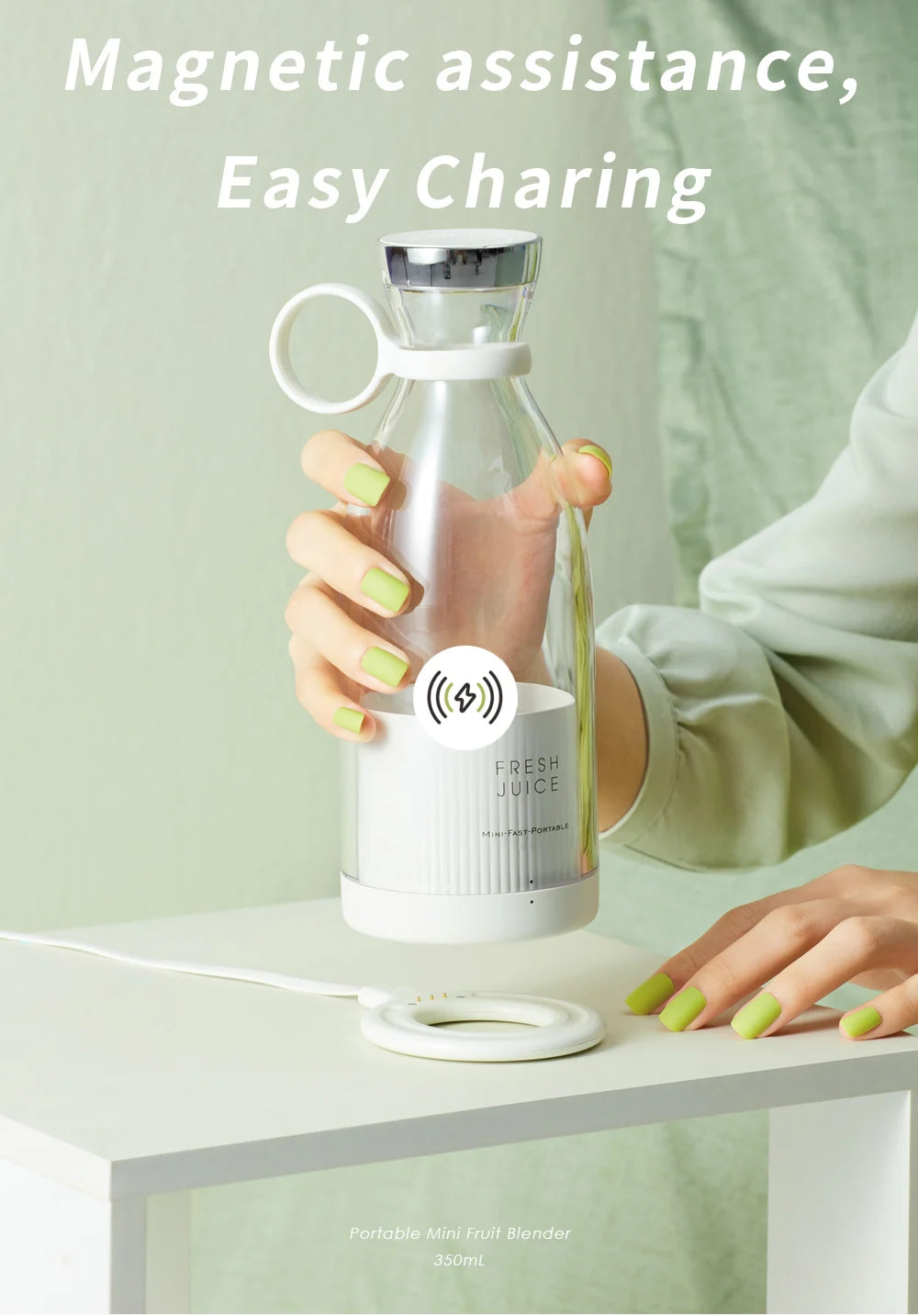 Portable USB Electric Juicer 🍹 | Mini Blender for Smoothies & Shakes