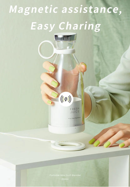 Portable USB Electric Juicer 🍹 | Mini Blender for Smoothies & Shakes