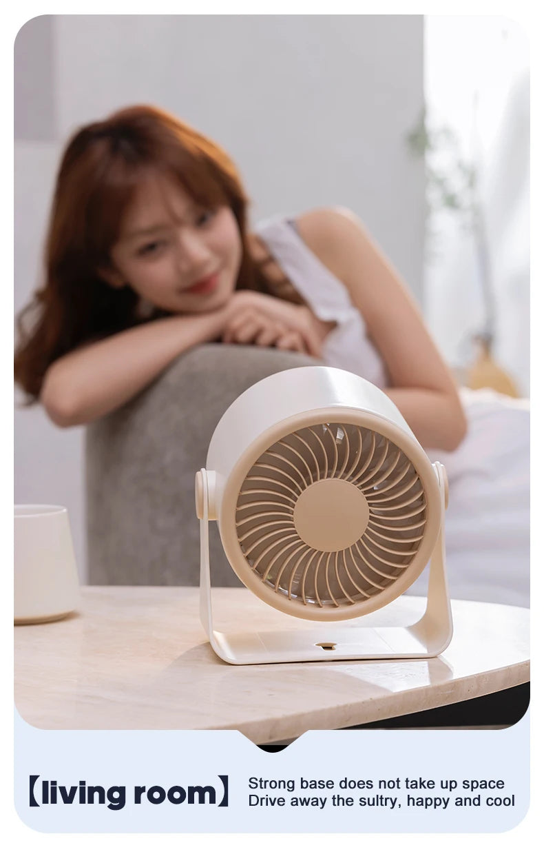 🌬️ Portable USB Fan 🔋 100 Speeds, Quiet & Adjustable for Home & Outdoor ✨