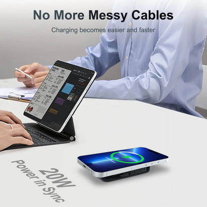 Magnetic Wireless Power Bank 10000mAh ⚡ PD 20W | LED Display for iPhone 16/15/14/13/12/Pro/Mini/Pro Max