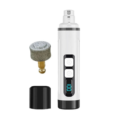 🐾 Electric Pet Nail Grinder – 💡 LED Light | 🔋 USB Rechargeable | 🐶🐱 Quiet & Safe Clipper