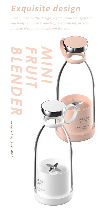 Portable USB Electric Juicer 🍹 | Mini Blender for Smoothies & Shakes