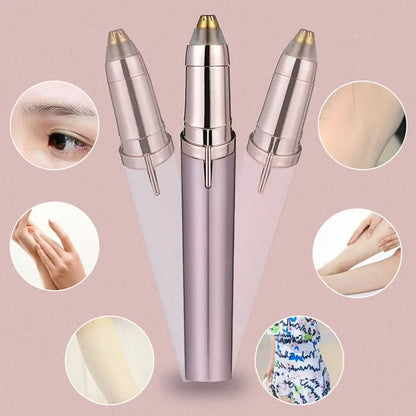 💖 Mini Electric Eyebrow Trimmer | Painless USB Hair Removal Shaper for Women