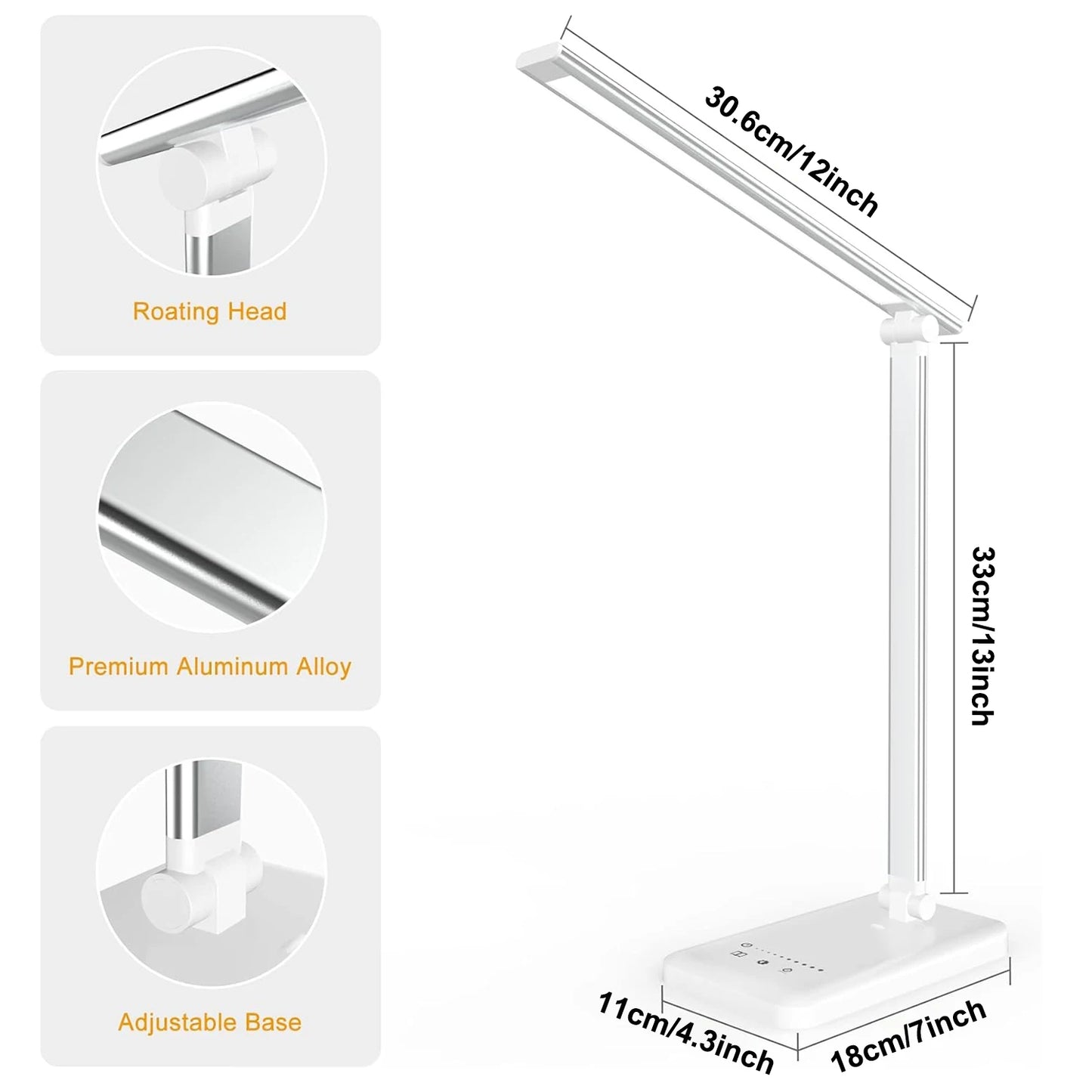 🔆 LED Table Lamp | 5 Lighting Modes | Smart Touch