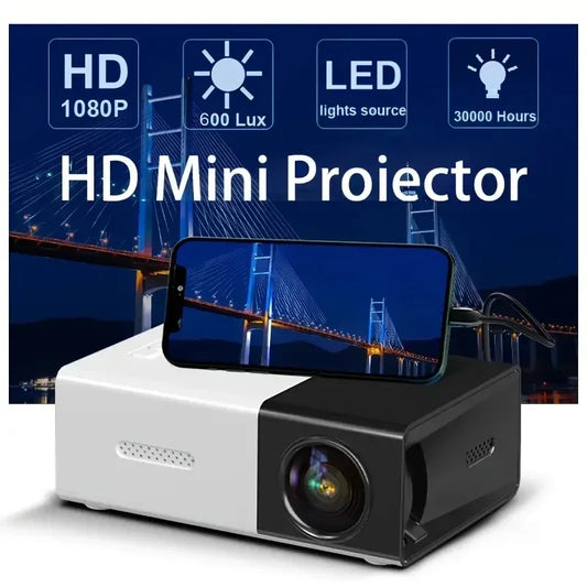 YG300 Pro Mini HD Projector – Portable LED Home Theater & Outdoor Cinema for Kids and Family Entertainment