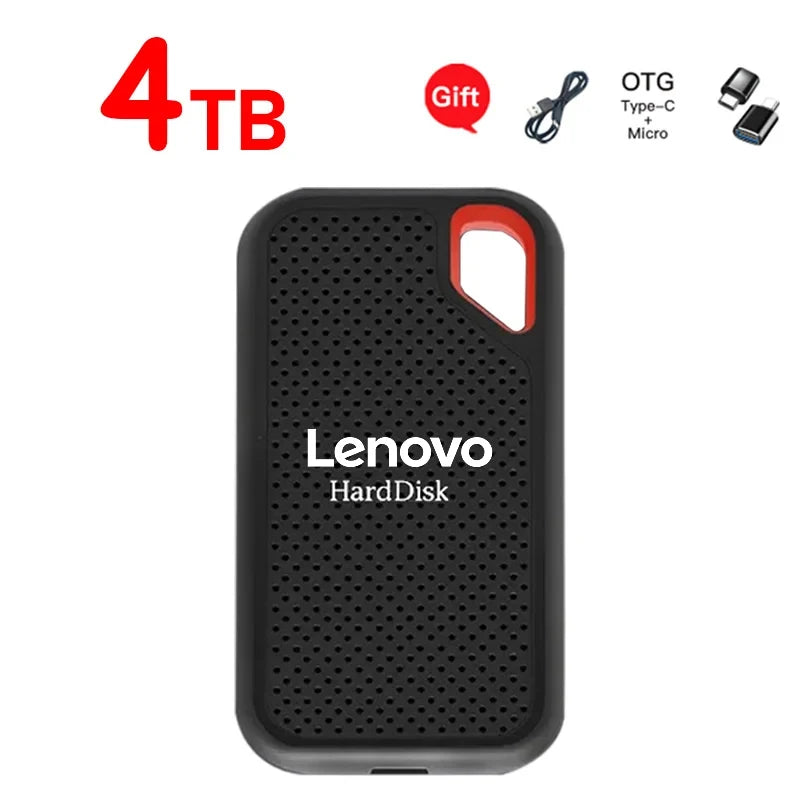 🔥 Lenovo Ultra-Capacity Portable SSD (128TB/16TB/8TB) | USB 3.1 High-Speed External Storage Drive
